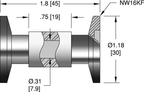 Isolator - Vacuum - ID 7.9, ISO-KF Flange - Vacuum - Hositrad Holland B